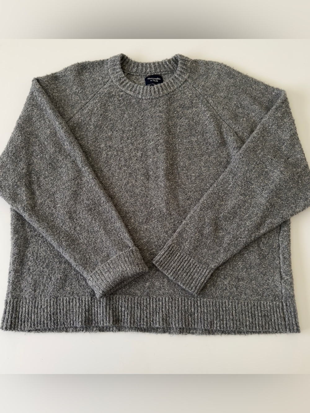 VTG Abercrombie & Fitch Sweater Oversized Boxy XL Fit 2XL Chunky Knit Crewneck